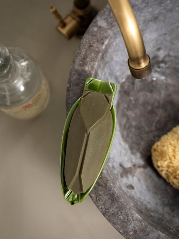 Coffret petite Cigale Provence + porte-savon vert