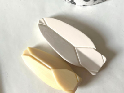 Nouveauté le coffret savon porte savon en blanc naturel